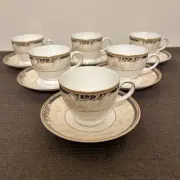 Wedgewood Wood Concopia Cup Saucer 6 Sets