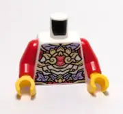 Lego - Minifigure Torso - White Red Purple Gold, Armor
