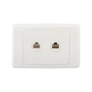 DETA Cat 6 Double Ethernet RJ45 Outlet