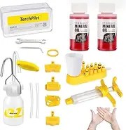 Brake Bleeding Set for Shimano, TEKTRO Hydraulic Disc Brakes, Bicycle Brakes Bleeding Set with 120 ml Mineral Oil for MTB / Road Bike Brake with Instructions (English language not guaranteed)