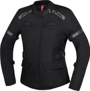 IXS Evans-ST 2.0 Waterproof Ladies Motorcycle Textile Jacket, black, Size S for Women