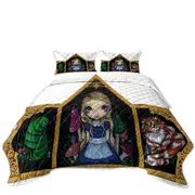 Fantasy Art Alice and Friends Coverlet