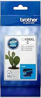 brother Genuine LC436XLC High-Yield Ink Cartridge, Cyan, Page Yield Up to 5000 Pages, for Use with: MFC-J4440DW, MFC-J4540DW, MFC-J4340DW XL, High-Yield Capacity