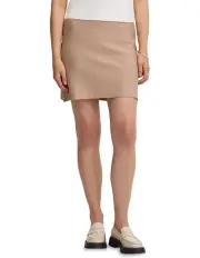 [Oxford] Cera Knitted Mini Skirt in Camel