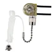 7702200 Fan Light Switch with Chrome Pull Chain