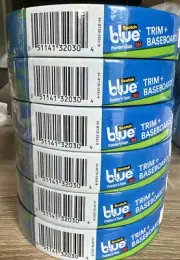 Scotch Blue Painters Tape For Trim + Baseboards (6 Pack) .94”