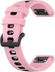 [MGTCAR] 20mm Double Color Silicone Quick Easy Fit Watch Band Strap for Garmin Fenix 7S 6S 5S Watchband Fenix 6S Pro/Fenix 5S plus Correa