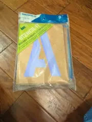 REUSABLE Painting Stencil Set ~ LETTERING , NUMBERS , SYMBOLS 9 inch