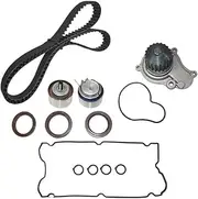 TCKWP265 WP265K2A GTKWP265 Timing Belt Water Pump Kit Valve Cover Gasket 03-10 Compatible with Chrysler Compatible with Jeep 2.4L DOHC