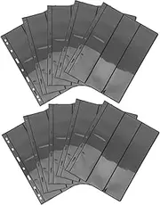 Operitacx 10pcs Stamp Sheets for Collectors Black Pvc Binder Pages Visibility for Stamps Coins Stylish Album Refill for Easy Organization