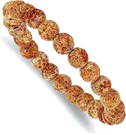 [JewelryWeb] 8mm Picture Stone Agate Beaded Stretch Bracelet-Stretch-Bracelet for Women