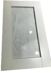 IKEA Akurum Adel 15" x 30" Glass Door Adel White Pebble Kitchen Cabinet Door NEW