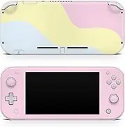 Tacky Design Colorwave Skin Compatible with Nintendo Switch Lite Skin Wrap, Minimalist Color Blocking Skin for Nintendo Switch Lite Cover, Premium Vinyl 3M Full Wrap Decal. (Pastel Pink & Baby Blue)