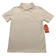 Wonder Nation Polo Shirt Boys XS 4-5 Zip White Pullover