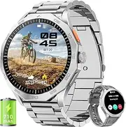 Mingtawn Smartwatch Men's 1.85 Inch HD Ultra Screen Touchscreen 710 mAh Battery Smart Watch Men for Android iOS (Bluetooth Call Answer/Calls) Fitness Tracker with 100+ Sports