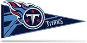 Rico Industries NFL Football Tennessee Titans Soft Felt Pennant - EZ to Hang - Home Décor (Game Room, Man Cave, Bed Room)