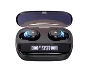 M-U8 Bluetooth-compatible Wireless Earphone TWS5.0 Headset Binaural Stereo In-ear Earbuds-Black - Black