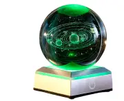 3d Crystal 6cm Ball Moon Planet Globe Table Lamp Led Night Light Home Decor Gift