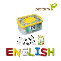 在飛比找momo購物網優惠-【韓國 Plafarm】積木教玩具-英文130PCS收納盒(