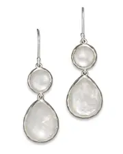 Ippolita Sterling Silver Wonderland Teardrop Snowman Doublet Earrings in Mother-of-Pearl