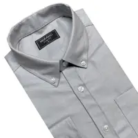 在飛比找ETMall東森購物網優惠-【MURANO】SLIM FIT 長袖襯衫-淺灰斜紋(M~3
