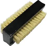 Coralpearl Wooden Nail Brush Cleaner Black X 1 in Natural 100% Boar Bristle for Cleaning Hand Finger Foot Toe, Fingernail Toenail Scrub Brush for Men Women Kids Manicure Pedicure Care (Two sided)