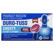 [Durotuss] Duro-Tuss Chesty Cough Lozenges Sugar Free Berry 24 Pack