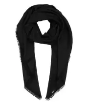 Moschino stole women 03231M1874016 Black wool scarf shawl foulard pashmina