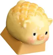 Piggy Pineapple Buns Original 3D Sculpted Keycap Resins Keycap For Crosses Axises Keyboards Customization Lovers