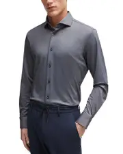 Boss P-Hank Nylon Blend Slim Fit Performance Dress Shirt