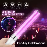 Poi Glow Sticks 15 Pattern Light Stick LED Lamp Lantern Concert Party Props
