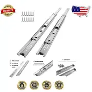 Full Extension 20-Inch Drawer Slides - 5 Pairs, Noiseless Ball Bearing Design