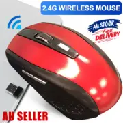 2.4GHZ Cordless Dongle USB PC With Scroll Wireless Mouse Optical Laptop