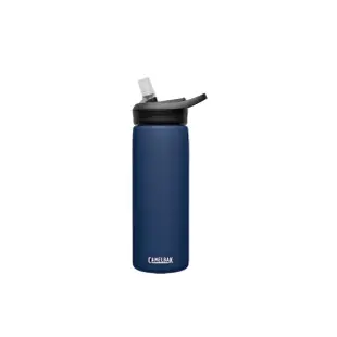 【CAMELBAK】600ml eddy+多水吸管保冰/溫水瓶 海軍藍(CB1649401060 隨行杯)