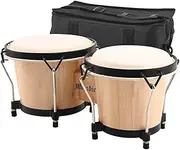 Melodic Bongo 7" 8" Kids Adults Hand Drum Set Leather Drumhead Tuneable Percussion Instruments