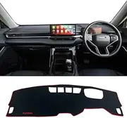 for Haval H6 3th Gen 2021 2022 Car Dashboard Avoid Light Pad Instrument Platform Desk Cover Mats Carpets Anti-UV Accessories (Color : RHD Red Side)