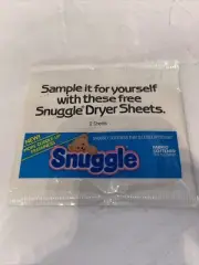 Sample Snuggle Dryer Sheets Vintage 1983 New In Packaging