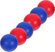 ibasenice Pu Material Beach Paddle Ball Replacement 6pcs Training Balls for Hand-Eye Coordination Physical Skills