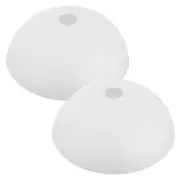 2pcs Innovative Mushroom Plastic Lamp Shade for Easy Lighting