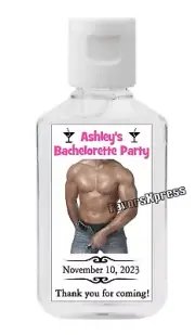 BACHELORETTE PARTY FAVORS HAND SANITIZER LABELS