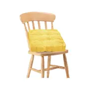 SOGA Yellow Plush Cushion – Square Backrest Pillow