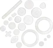 SHINEOFI Educational Drawing Toys 22pc Toy Drawing Painting Kit for Boys and Girls Interlocking Gears Art Set