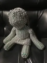 Chainmail Doll - Aluminum Rings - Handcrafted