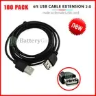 100X USB 6' Extension Cable Cord M-F for Samsung Galaxy S20 FE / Z Flip / Z Fold