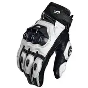 Furygan AFS 6 motorcycle gloves carbon fiber leather gloves off-road motorcycle racing short gloves riding protective gloves white M