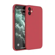 [NB-PHC-I12-RD] Silicone Shockproof Red Case Cover for iPhone 12 with Lens Protection