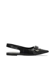 Givenchy Embossed Crocodile Effect Slingbacks