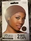 Evolve Brown Wig Cap, 2 Count