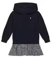 [Polo Ralph Lauren Kids] Polo Ralph Lauren Kids Hooded cotton-blend dress Y 1,5-2 blue
