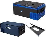 Kings Escape 75 Portable Fridge/Freezer 12/24V + Cover + Fridge Slide - Large